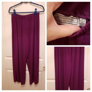 Cranberry/purple pants, suitable for work. Petite